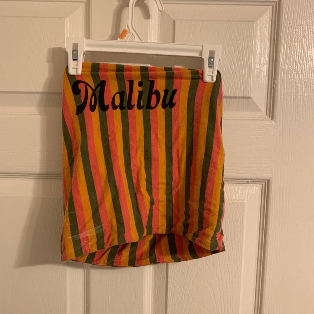 multi colored crop top